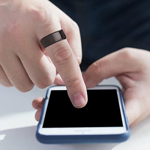 Anillo de cerámica - Rastreador de ejercicios con anillo inteligente de cerámica,Dispositivo portátil inteligente electrónico, anillo tecnológico con 6 tarjetas RFID para niños, niñas, mujeres Teksome