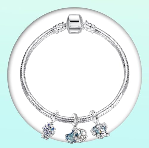 Annmors Charms Abalorios Colgante Cuentas Plata Ley 925 Kangaroo Elk Windmill con Circonita Compatible Europeo Pulsera Collar,Navidad,San Valentín,día de la madre,regalo para mujeres y niñas 3 piezas