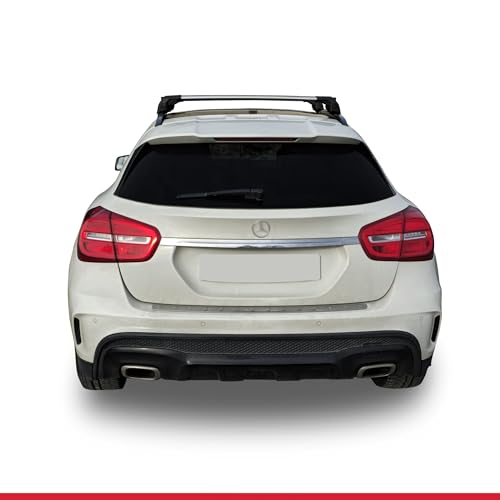 apline Compatible con Mercedes GLA (X156) 2014-2020 Barras de Techo Ace-2 Portaequipajes Barras Transversales Gris