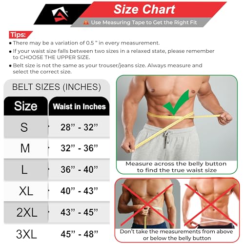 AQF Cinturon Lumbar Gimnasio Palanca Hebilla, 4" Amplio 10mm Gruesa Cinturon Halterofilia Cuero, Cinturón Gym, Faja Gimnasio Levantar Pesas, Powerlifting Belt para Musculacion & Sport