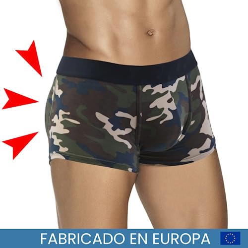 ARIUS Calzoncillo con Relleno Trasero - Ropa Interior con Almohadillas anatómicas de Espuma - Boxer con Culo para glúteos más Redondeados (S)