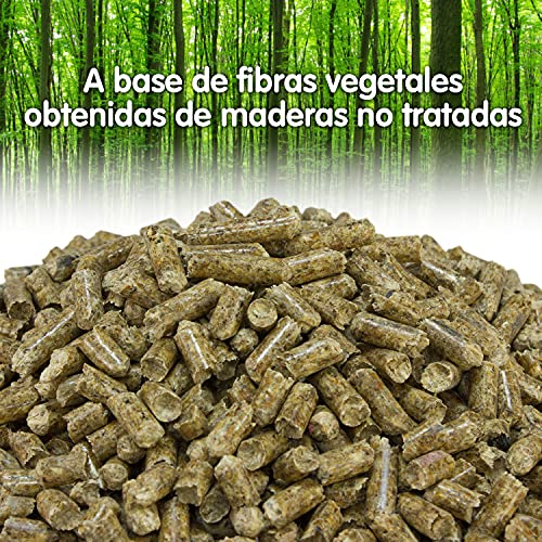 Arquivet Pellet - Lecho higiénico natural, vegetal, orgánico para gatos y pequeños mamíferos roedores, 10 L