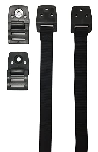 ARREGUI A-1044560 Correas de seguridad para TV |Cintas de seguridad para TV y muebles | Sujeción TV ajustable | 2 Correas ajustables | Tornillos de distintos tamaños | Correas Negras