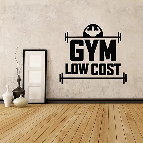 Art Fitness Low Cost Gym Wall Decor Wall Sticker Vinyl Decal Mural Motivational Inspirational Wall Decals 42X37Cm