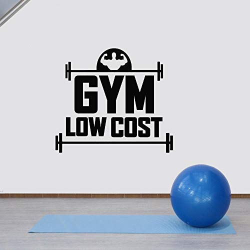 Art Fitness Low Cost Gym Wall Decor Wall Sticker Vinyl Decal Mural Motivational Inspirational Wall Decals 42X37Cm