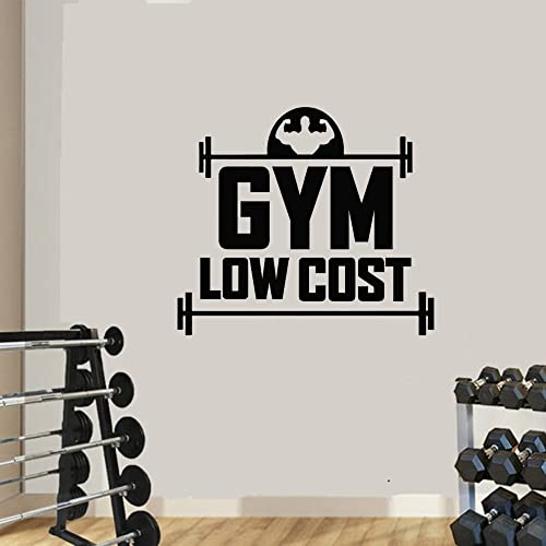 Art Fitness Low Cost Gym Wall Decor Wall Sticker Vinyl Decal Mural Motivational Inspirational Wall Decals 57X51Cm