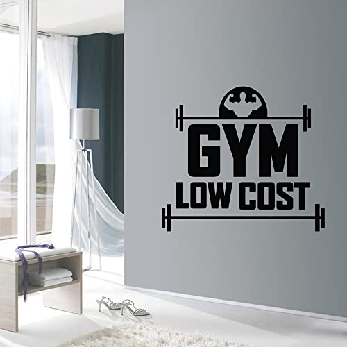 Art Fitness Low Cost Gym Wall Decor Wall Sticker Vinyl Decal Mural Motivational Inspirational Wall Decals 57X51Cm