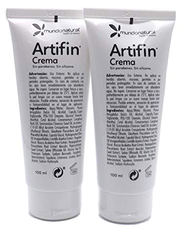 Artifin Crema mundonatural 100 ml+100 ml 2 X 1, calmante del dolor de Músculos, Articulaciones, Antiinflamatorio Calmante para Músculos Rodillas Articulaciones Manos Espalda, Sin Parabeno y Silicona