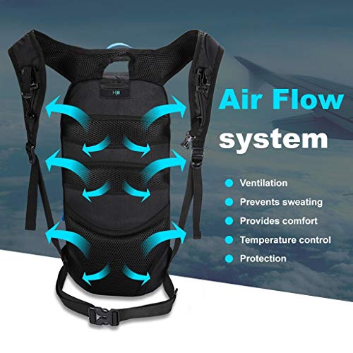 Arvano 6L Mini Mochila Bicicleta Montaña Impermeable, Mochila Hidratación MTB con 2L Bolsa de Agua para Ciclismo Bici Running Trail Esquí Mochila Ligero Deportes