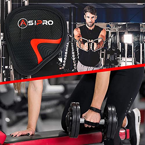 ASIPRO Guantillas Gimnasio Hombre y Mujer Guantes Gimnasio Alternative Protector Manos Gym Manoplas Gym Almohadillas de Goma para Agarre de Gimnasio Guantes Entrenamiento Grip Gimnasio