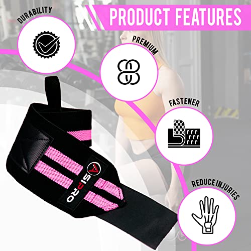 ASIPRO Muñequeras Gym Hombre y Mujer Soporte de Muñeca con Agarre Pulgar Wrist Wraps Gym Muñequeras Crossfit para Cross Training, Musculación, Gimnasio, Boxeo, Calistenia Muñequeras Powerlifting