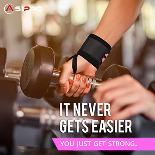 ASIPRO Muñequeras Gym Hombre y Mujer Soporte de Muñeca con Agarre Pulgar Wrist Wraps Gym Muñequeras Crossfit para Cross Training, Musculación, Gimnasio, Boxeo, Calistenia Muñequeras Powerlifting