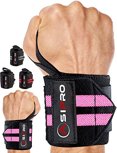 ASIPRO Muñequeras Gym Hombre y Mujer Soporte de Muñeca con Agarre Pulgar Wrist Wraps Gym Muñequeras Crossfit para Cross Training, Musculación, Gimnasio, Boxeo, Calistenia Muñequeras Powerlifting