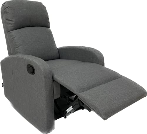 Astan Hogar Sillón Relax con Reclinación Manual, Tapizado en Tela, Modelo Premium Plus AH-AR30610GR