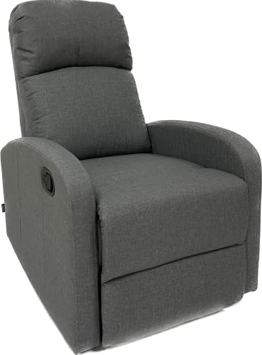 Astan Hogar Sillón Relax con Reclinación Manual, Tapizado en Tela, Modelo Premium Plus AH-AR30610GR