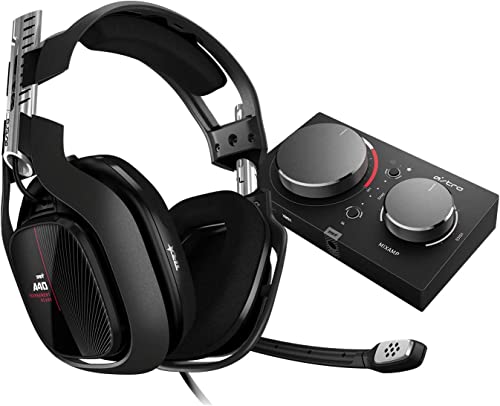 ASTRO Gaming A40 TR Auriculares alámbricos y MixAmp Pro TR, 4a gen, Audio V2, micrófono intercambiable, control de balance de juego, voz, para Xbox Series X y S, Xbox One, PC - Negro/Rojo