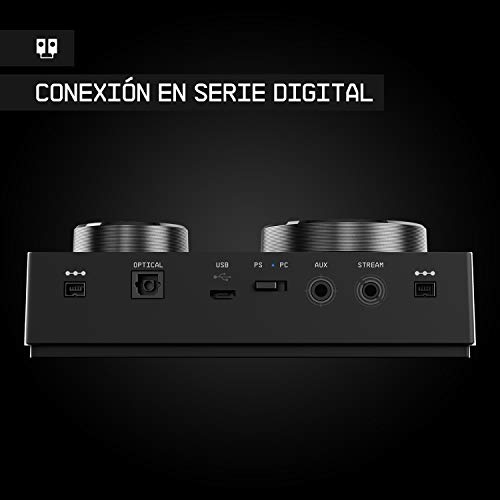 ASTRO Gaming MixAmp Pro TR amplificador para cascos, 4a gen, Dolby Audio, tarjeta de sonido USB, conexión digital para PS5, PS4, PC, Mac, Nintendo Switch - Negro/Azul