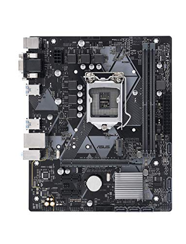 ASUS Prime B365M-K - Placa Base mATX Intel de 8a y 9a Gen. LGA1151 con iluminación LED, DDR4 2666 MHz, Soporte M.2, DVI/D-Sub y SATA 6 Gbps