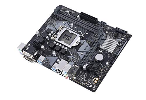 ASUS Prime B365M-K - Placa Base mATX Intel de 8a y 9a Gen. LGA1151 con iluminación LED, DDR4 2666 MHz, Soporte M.2, DVI/D-Sub y SATA 6 Gbps