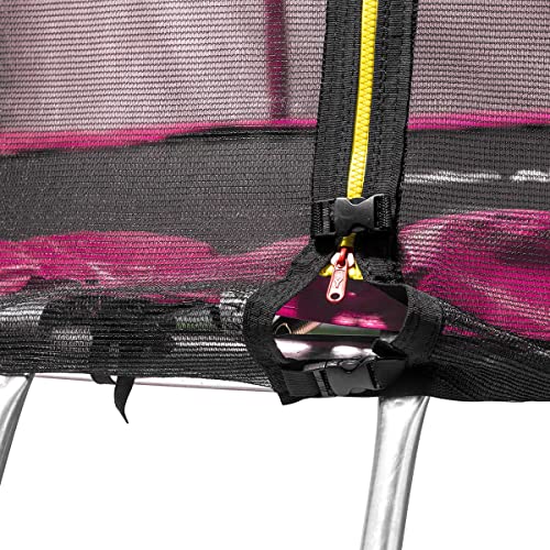 ATAA Cama elástica Infantil 250 - Rosa - Trampolín para niños y niñas con Red de Seguridad Ideal para Exterior