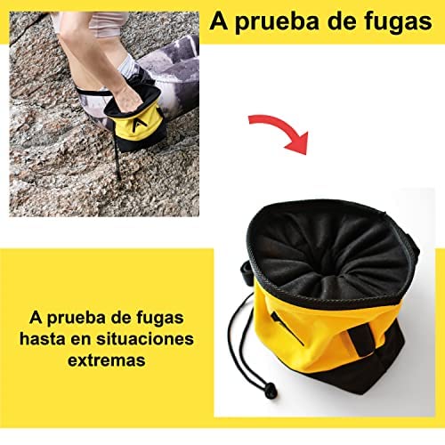 ATACAMA Bolsa Magnesio Escalada - Bolsa de Tiza Escalada con Cinturon - Bolsa de Magnesio para Deporte - Magneseras Escalada o Búlder - Bolsa de Tiza Gimnasio para Crossfit o Levantamiento de Pesas