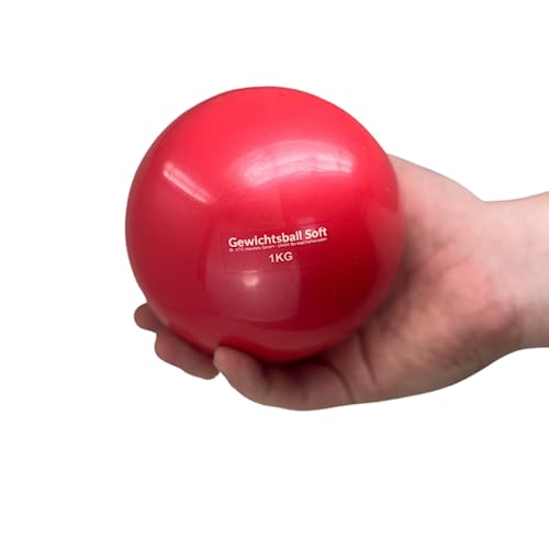 ATC Handels GmbH Pelota de peso suave individual con diferentes pesos rellenos de arena para yoga, pilates, rehabilitación y fitness – Pelota de tonificación Heavy Ball, 0,5 kg