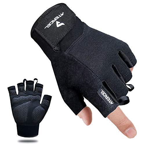 Atercel - Guantes de entrenamiento unisex, guantes de ejercicio para levantamiento de pesas, ciclismo, gimnasio, entrenamiento, transpirables y ajustados