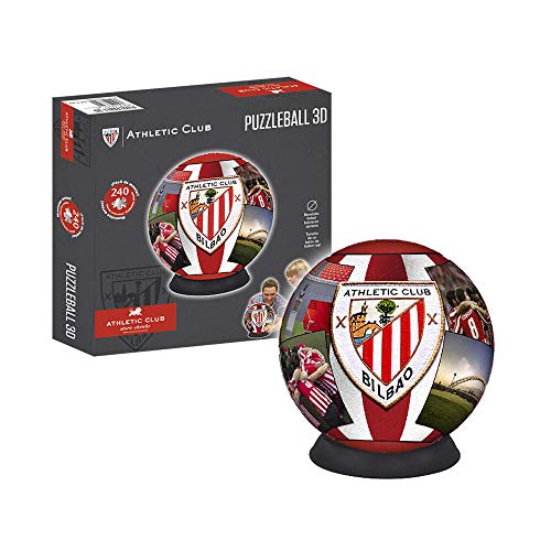 ATHLETIC CLUB BILBAO Puzzleball Athletic Club (Tamaño Balón) 8,4 (63294), Multicolor, Ninguna (Eleven Force 1)