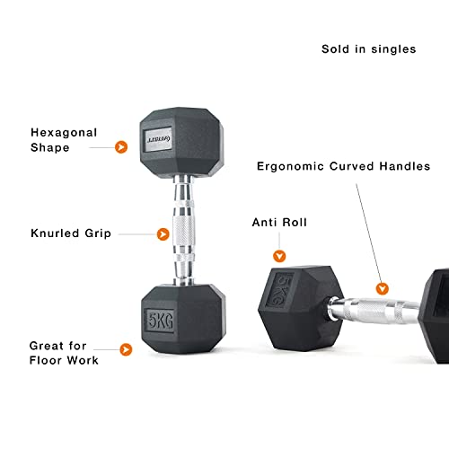 Athlyt - Mancuerna Hexagonal Individual, 10 kg