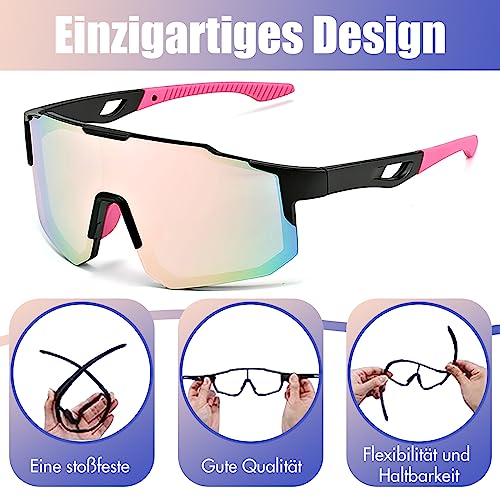 ATSGJLZN Gafas Ciclismo Hombre Mujer Anti-UV 400 Gafas Bicicleta de Sol Polarizadas Deportivas Hombre Fotocromaticas para Running Motocross Carrera Mtb