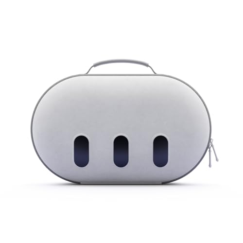 AUBIKA Funda para Meta Quest 3, Estuche Rígido para Oculus Quest 3 Accesorios, Compatible con Quest 2/Pico 4 Headset, Viaje y Almacenamiento - Gery