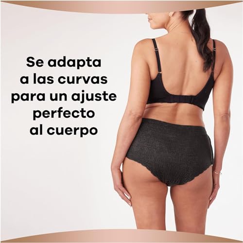 Ausonia Discreet Boutique Pants Compresas Incontinencia Mujer, 16 Unidades, Braguitas para Pérdidas de Orina - Talla G, Negro