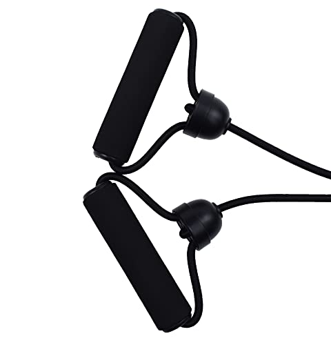 Azatemgo Juego de 2 cuerdas elásticas para Plataforma vibratoria Fitness (negro)