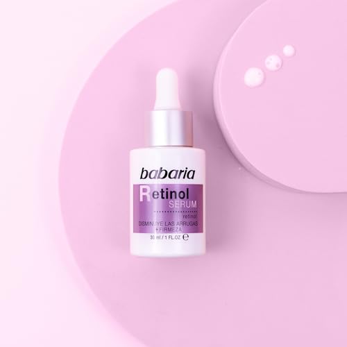 Babaria - Neceser Ritual Retinol, Rutina con Ampolla Facial 2 ml, Sérum 30 ml y Crema Antiarrugas 50 ml, con Retinol, Vitamina A y Ácido Hialurónico, con Efecto Antiarrugas y Antimanchas