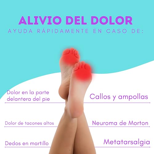 BACK TO ROOTZ 4 almohadillas metatarsianas para mujeres y hombres. Almohadillas para pies de gel de silicona suave, para aliviar el dolor, tacones altos y zapatos de trabajo