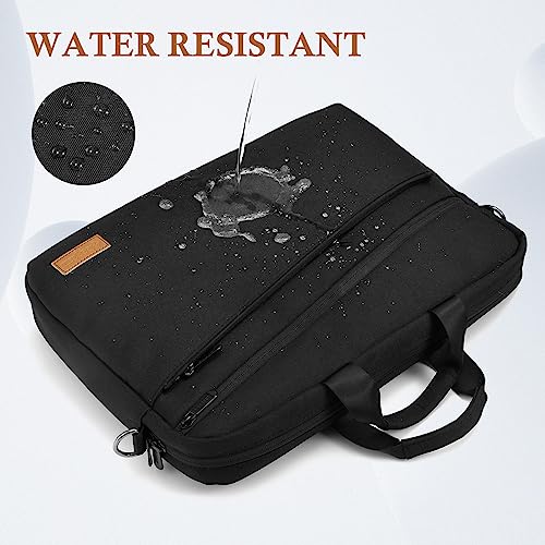 Bagasin 15,6 Bandolera para Portátil Maletín Premium para Laptop hasta 15 16 Expandible Portatil Funda Protectora Hidrófugo Bolsa del Hombro Bolsa de Computadora