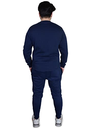 Bahob® Conjunto de chándal para hombre, 2 piezas, sudadera y pantalones deportivos para hombre, conjunto de chándal de forro polar, para gimnasio, casual, ejercicio, correr, deporte, ropa de descanso,