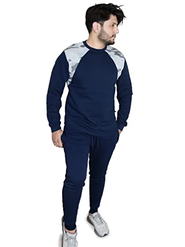 Bahob® Conjunto de chándal para hombre, 2 piezas, sudadera y pantalones deportivos para hombre, conjunto de chándal de forro polar, para gimnasio, casual, ejercicio, correr, deporte, ropa de descanso,