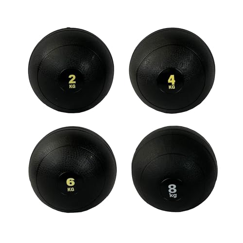 Balón Medicinal, Crossfit Ball, Wall Ball, Entrenamiento Funcional de Fuerza y Velocidad, Crossfit, Balón de Crossfit, Entrenamiento Alta Intensidad, Pelota Medicinal, 2kg, 4kg, 6kg y 8kg