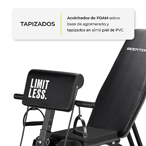 Banco multifunción de pesas ajustable y plegable para Fitness. Máquina de gimnasio para hogar y entrenamiento de cuerpo entero - Bodytone DB3