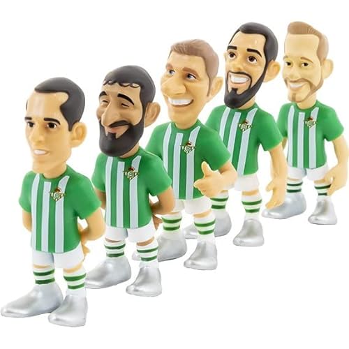 Bandai - Minix Pack 5 Figuras de Jugadores de Real Betis, 7 cm