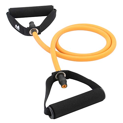 Bandas Elásticas de Entrenamiento REEHUT, Bandas de Resistencia para Fitness Cable de Ejercicio de Entrenamiento para Tonificación Muscular, Equipo de Ejercicio de Estiramientos para Yoga - Naranja