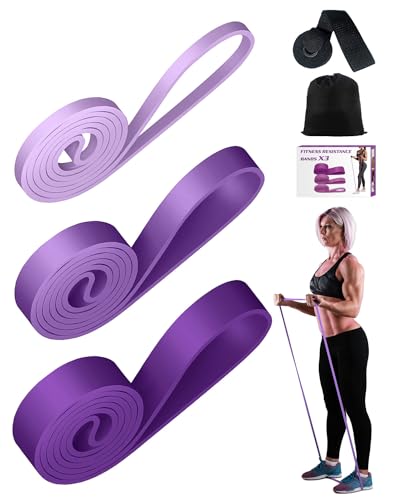 Bandas Elasticas Fitness Anclaje 3 Niveles de Resistencia Bandas Elasticas Musculacion Fácil de Llevar Bandas de Resistencia para el Entrenamiento Físico de Estiramiento de Yoga Pilates