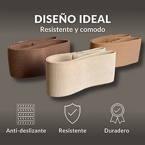 Bandas elasticas musculacion para gluteos. Banda Elastica 3 Niveles de Resistencia para Hombre y Mujer. Accesorios Entrenamiento Ejercicio en casa con Gomas elasticas Resistencia