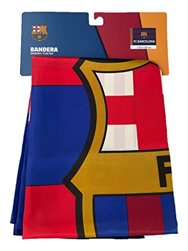 Bandera Vertical Grande FC. Barcelona - Medidas 150 x 100 cm. - Polyester 100% - para Exterior e Interior