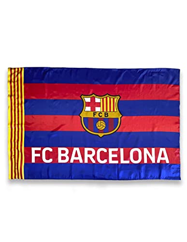 Bandera Vertical Grande FC. Barcelona - Medidas 150 x 100 cm. - Polyester 100% - para Exterior e Interior