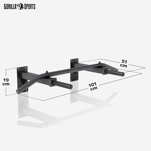 Barra de Flexiones para Pared en Blanco o Negro