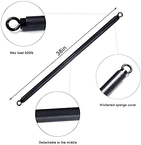 Barra de Resistencia, Barra de Resistencia HORKEY, Gimnasio en casa, Barra de Entrenamiento de 22in 38in (Barra Transversal Desmontable / 38in)