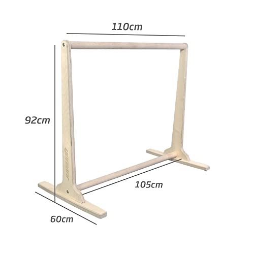 Barra Paralela Front Lever | Base extraancha calistenia | Largo 105cm