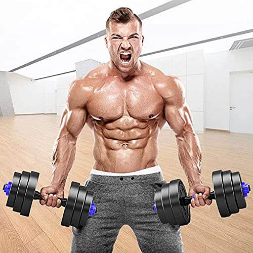 BCBIG Hanteln-Set,Kurzhanteln-2er Set Für Männer und Damen Hantelset-Verstellbar Langhantel Kurzhantel Set 2in1Dumbbells 10kg(5kg*2), Hierro